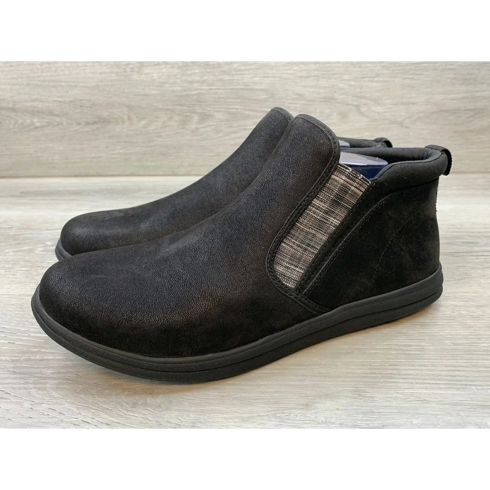 Clarks Cloudsteppers Breeze Clover Black Ankle Boots Women's 11 Comfort Shoes